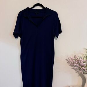 Navy Blue Polo Dress